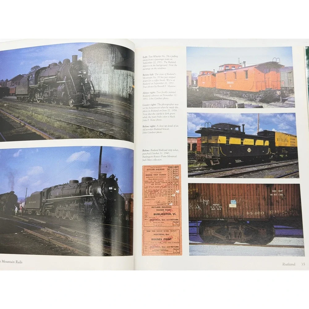 Green Mountain Rails Vermonts Colorful Trains by Robert Jones Hardcover 1994